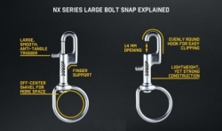 large xdeep nx series bolt snap large single ended balidiveshop 2